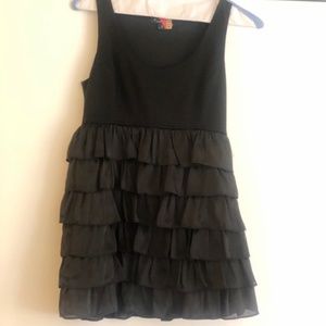 Forever 21 Black Ruffle Dress